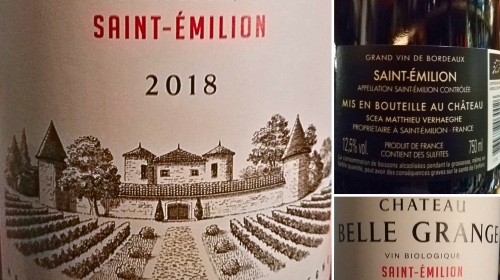Château Belle Grange 2018 Saint Emilion